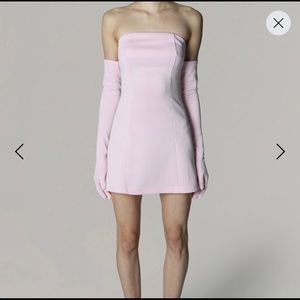 Miscreants - BABY PINK CUPID DRESS & GLOVES